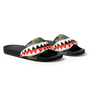 Men’s Black Fighter Camo Slides